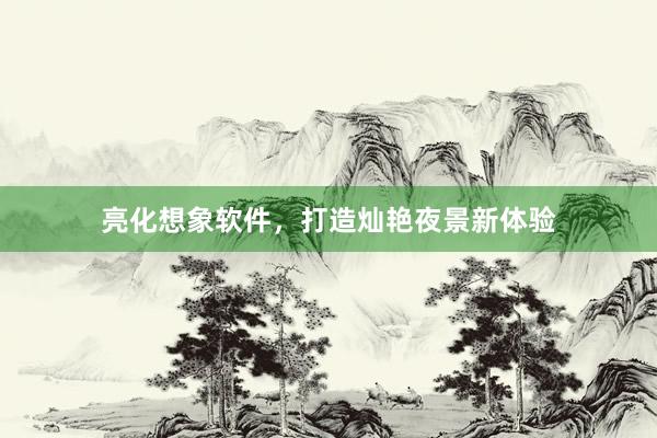 亮化想象软件，打造灿艳夜景新体验